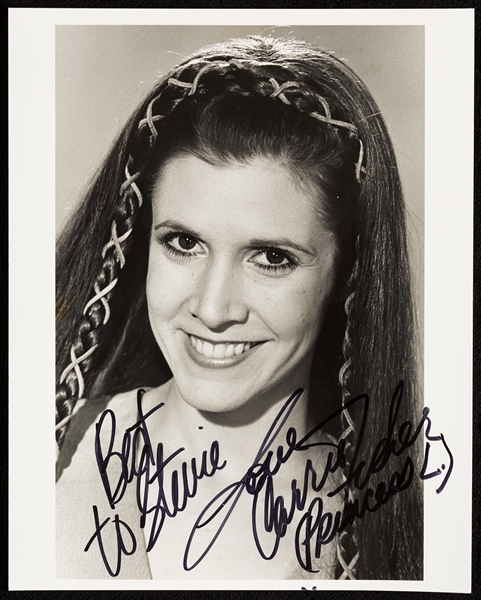 Carrie Fisher Signed 8x10 Photo (BAS)