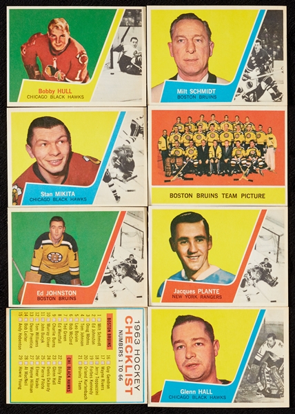 1963 Topps Hockey High-Grade Complete Set (66)