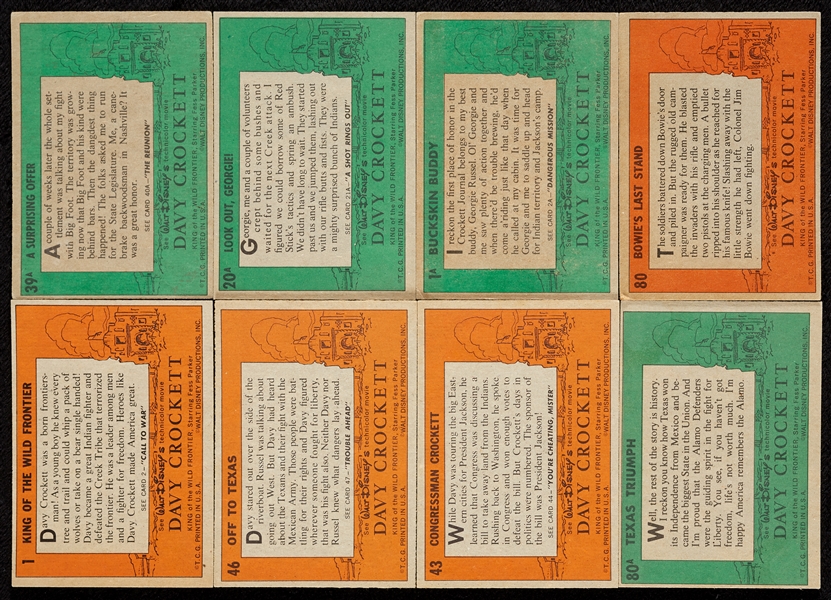 Massive Group of 1956 Topps Davy Crockett, Full Set, Near Sets and Partial (387)