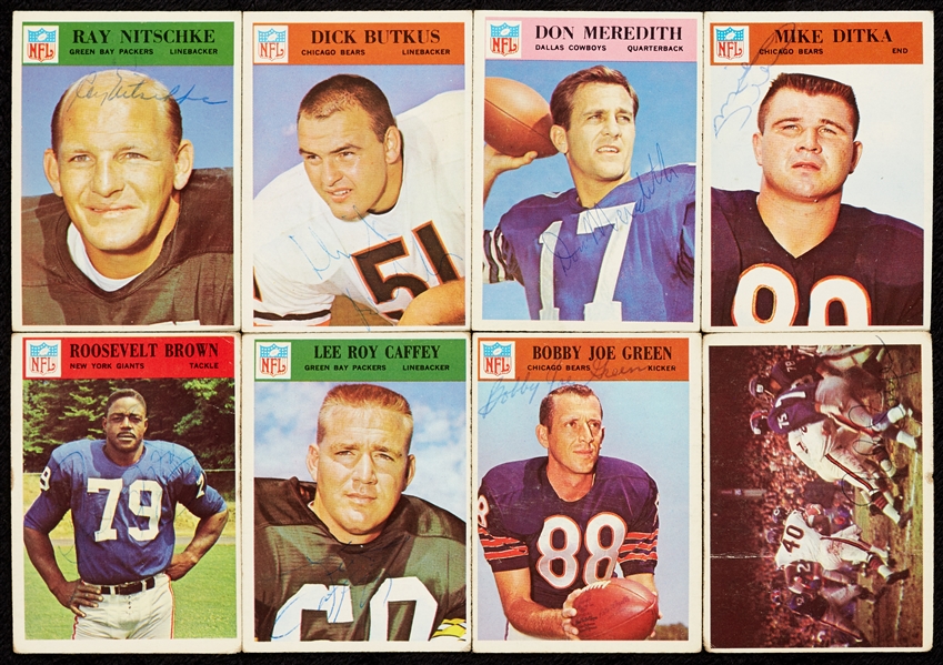 Signed 1966 Philadelphia Football Group with Butkus, Sayers, Nitschke (39)