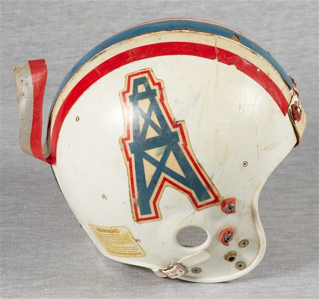 Early 1980s Houston Oilers John Schumacher Game-Worn Helmet