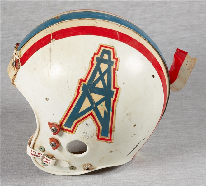 Early 1980s Houston Oilers John Schumacher Game-Worn Helmet