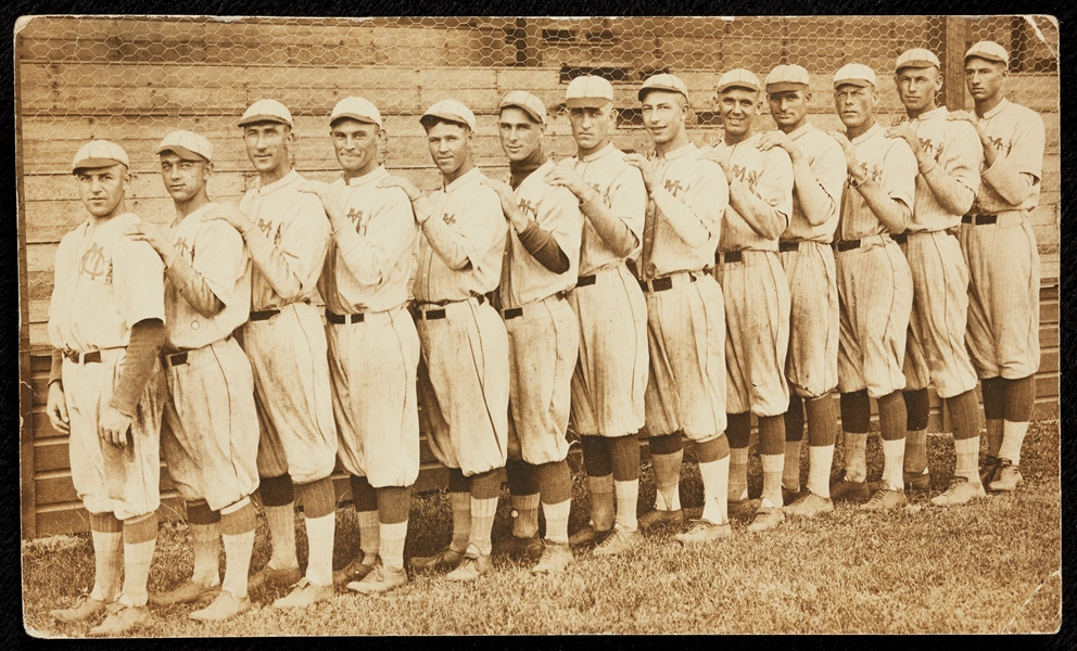 Prewar Vintage Baseball Team Postcard