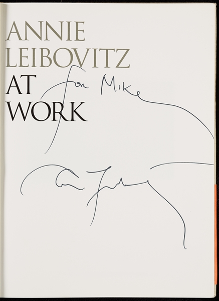 Annie Leibovitz Signed First Edition Books Pair (2)