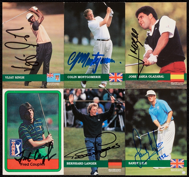 Golf HOFer Signed RC Group with Couples, Langer (6)