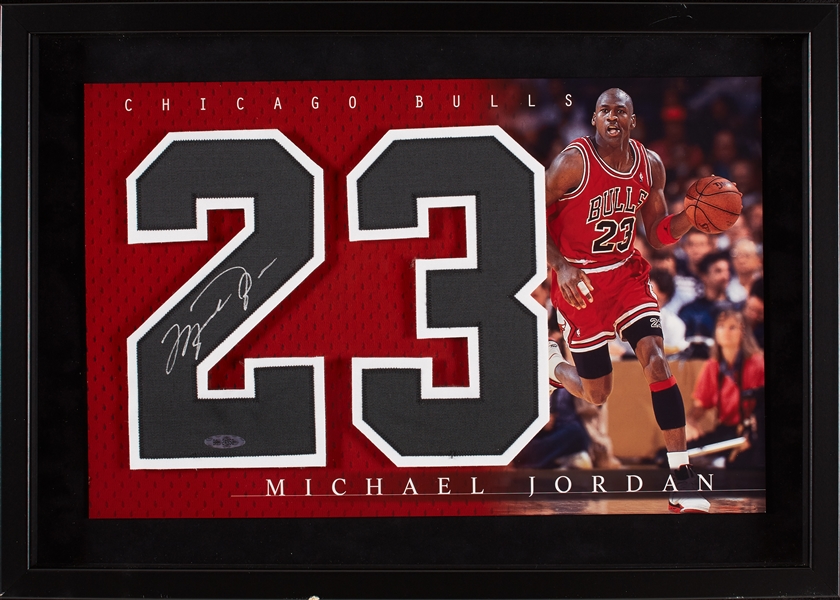 Michael Jordan Signed Number 23 in Frame (UDA)