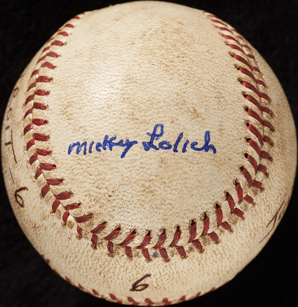 Mickey Lolich Career Win No. 11 Final Out Game-Used Baseball (6/14/1964) (BAS) (Lolich LOA)