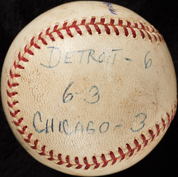 Mickey Lolich Career Win No. 15 Final Out Game-Used Baseball (7/28/1964) (BAS) (Lolich LOA)