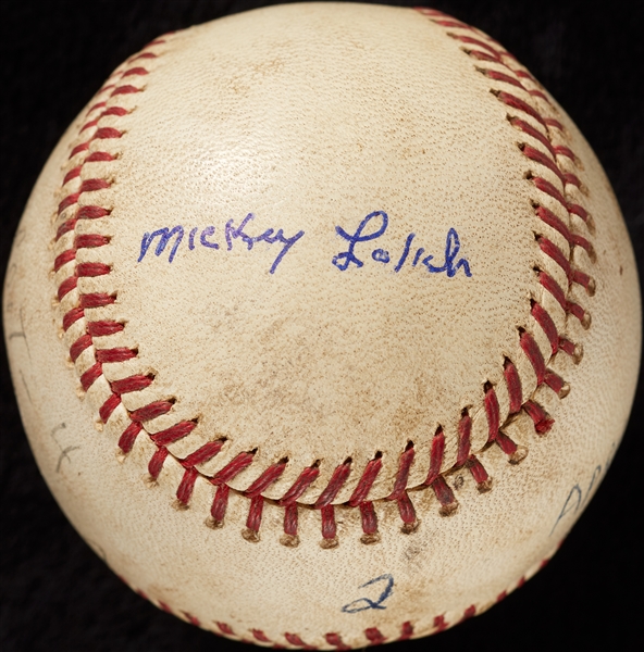 Mickey Lolich Career Win No. 54 Final Out Game-Used Baseball (4/29/1967) (BAS) (Lolich LOA)