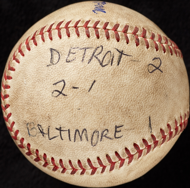 Mickey Lolich Career Win No. 68 Final Out Game-Used Baseball (5/7/1968) (BAS) (Lolich LOA)
