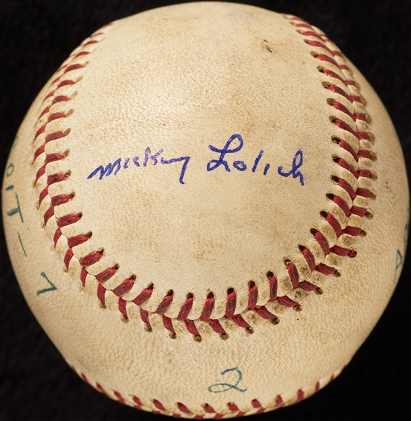 Mickey Lolich Career Win No. 85 Final Out Game-Used Baseball (4/17/1969) (BAS) (Lolich LOA)