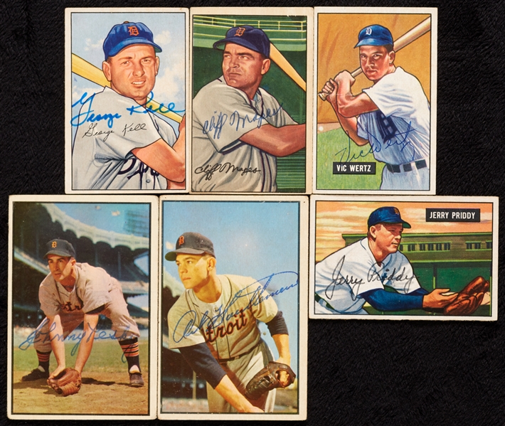 Detroit Tigers Signed 1951-1953 Bowman Group (32)