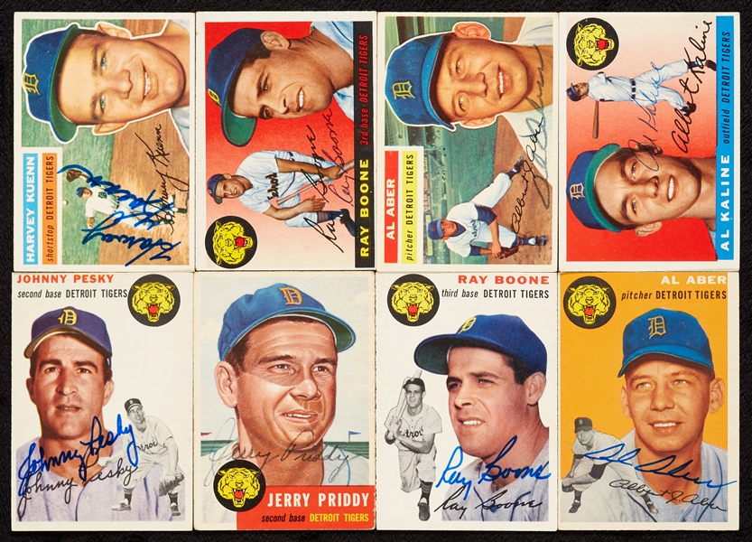 Detroit Tigers Signed 1953-1956 Topps Group (45)