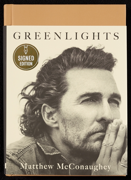 Matthew McConaughey Signed Greenlights Book (JSA)