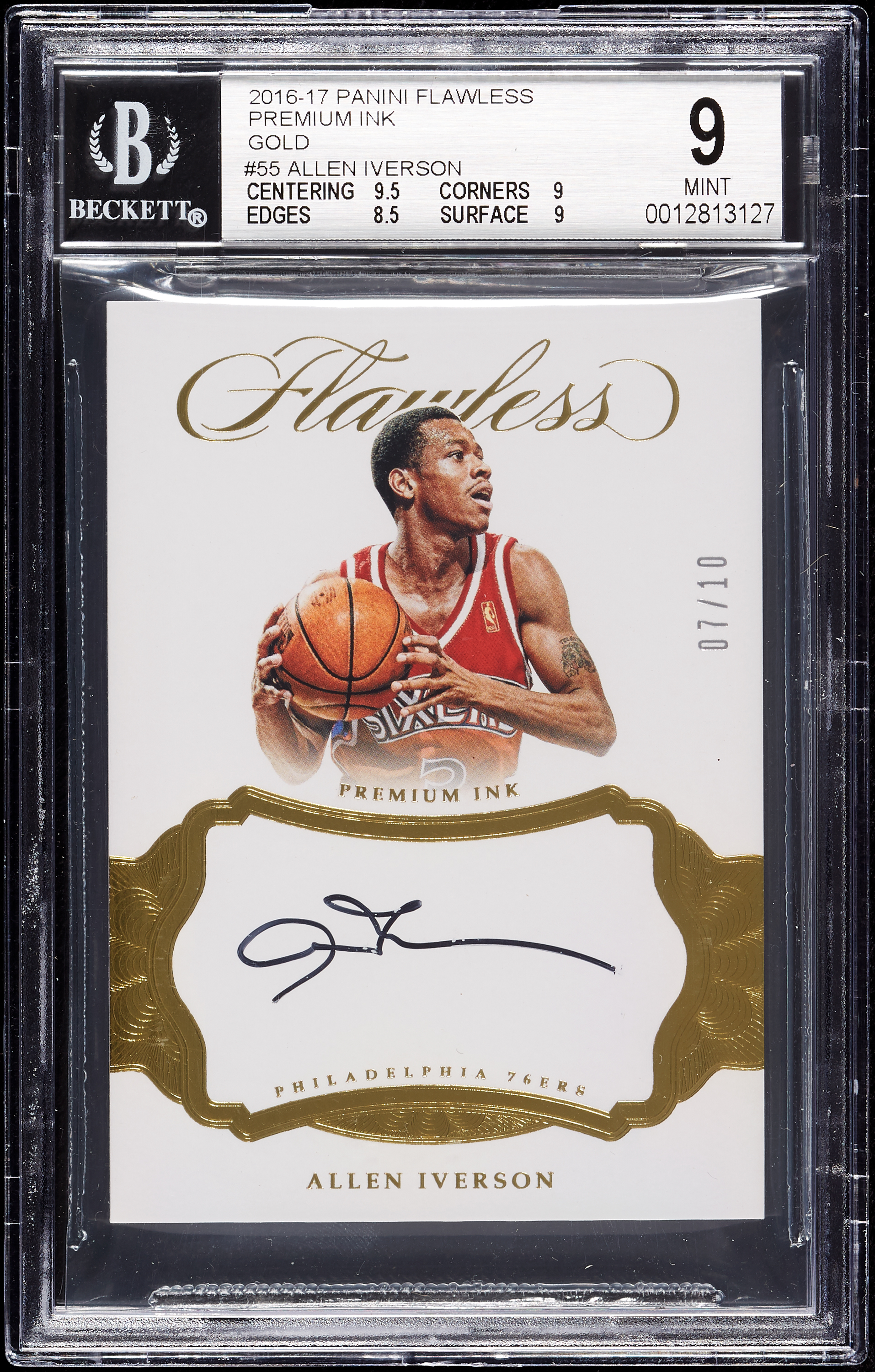 ALLEN IVERSON flawless auto 76ers