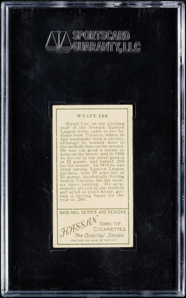 1911 T205 Gold Borders Wyatt Lee SGC 5.5