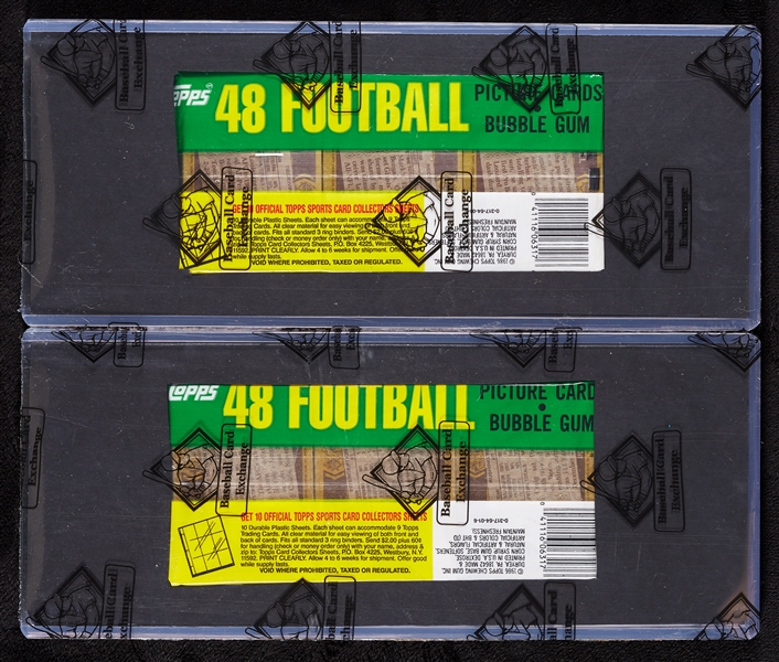 1986 Topps Football Grocery Rack Packs Pair (2) (BBCE)