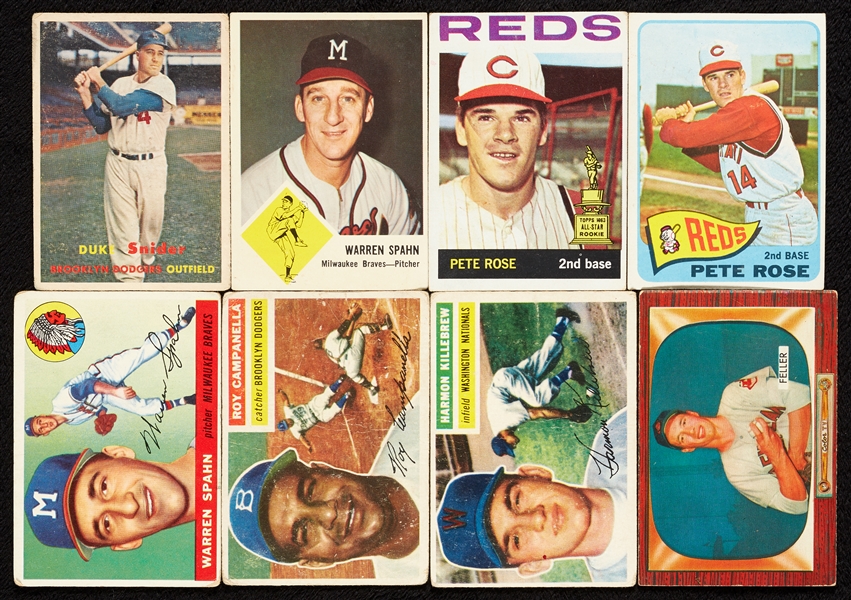 1953-70 Massive Group of Topps Hall of Famers, Stars, Specials and Commons (1,000)