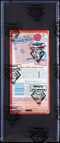 1976 Topps Baseball Wax Pack Tray (BBCE)