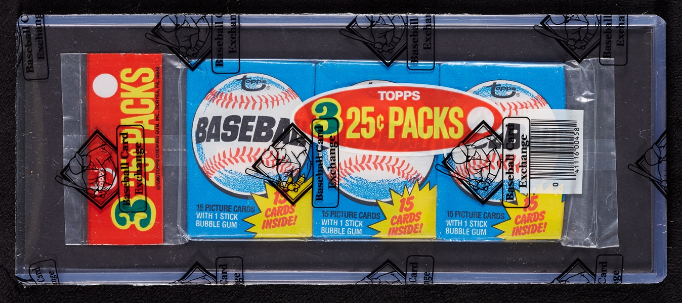 1980 Topps Baseball Wax Rack Pack (BBCE)