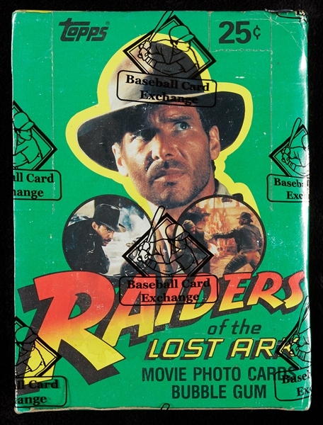 1981 Topps Raiders of the Lost Ark Wax Box Group (8) (BBCE)