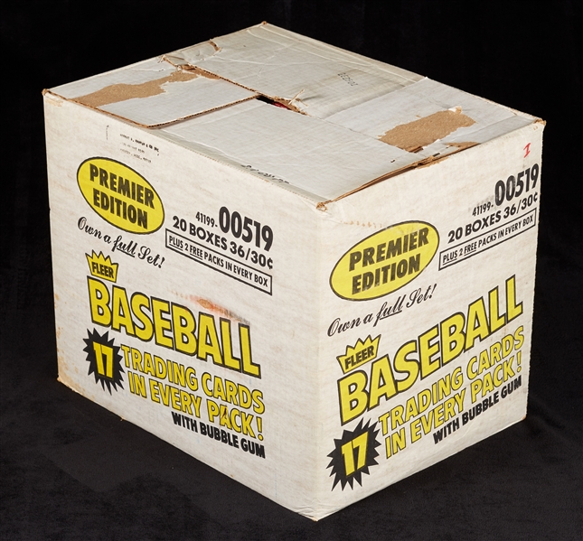 1981 Fleer Baseball Full Wax Case - Each Box FASC (20/36) (BBCE)