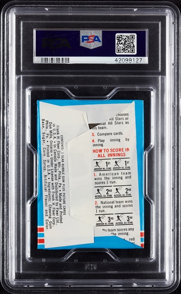 1966 Fleer All Star Match Baseball Wax Pack (Graded PSA 9)