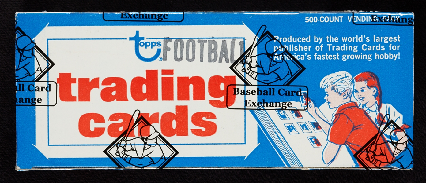 1972 Topps Football 1st Series Vending Box (500) (Fritsch/BBCE)
