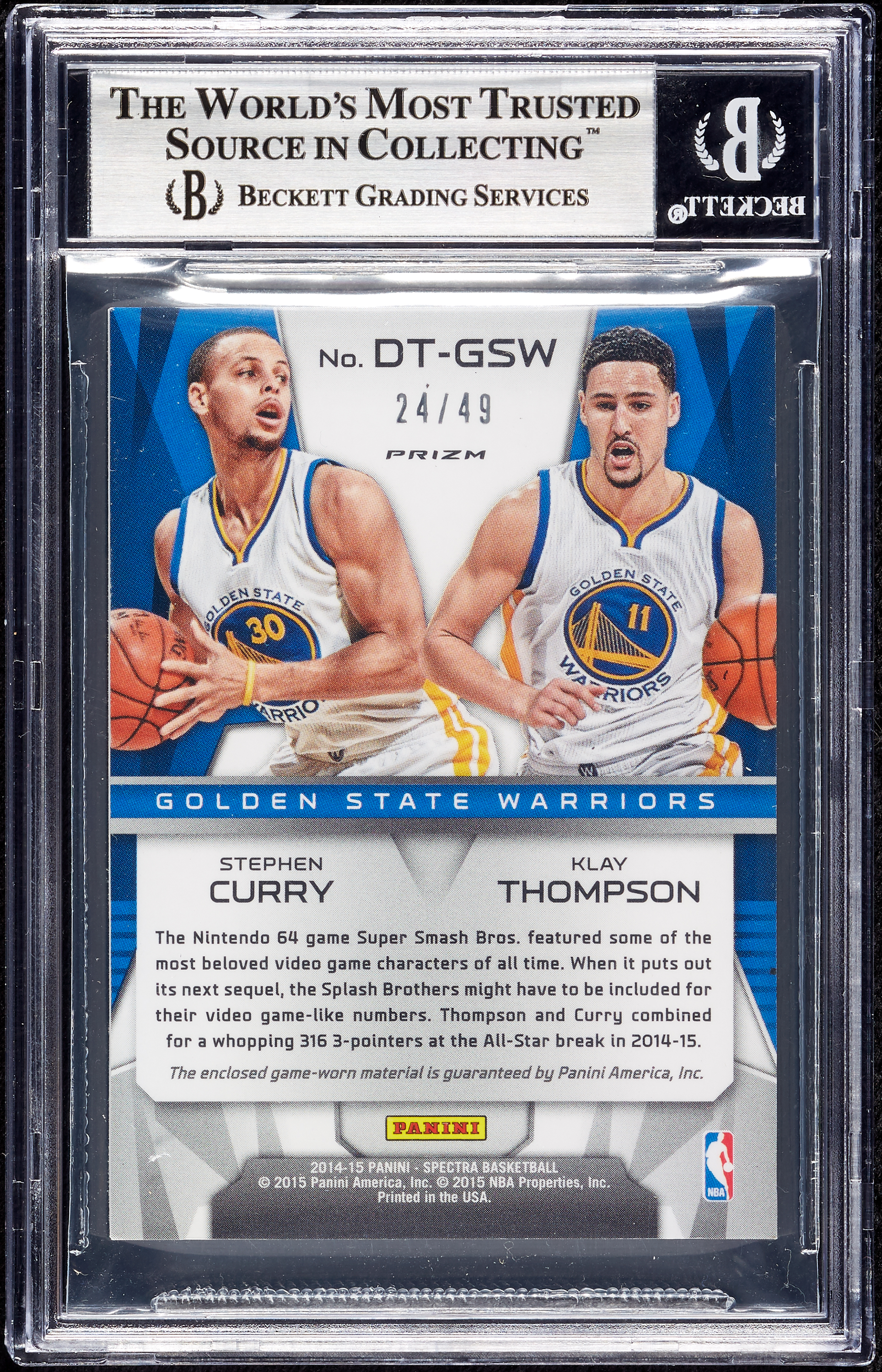 Lot Detail - 2014-15 Stephen Curry Game Used & Signed Golden State