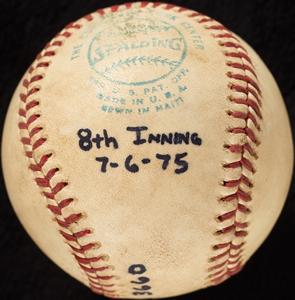 Hank Aaron Hit No. 3660 Game-Used Baseball