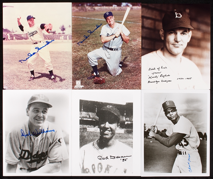 Brooklyn Dodgers Signed 8x10 Photo Collection (200)