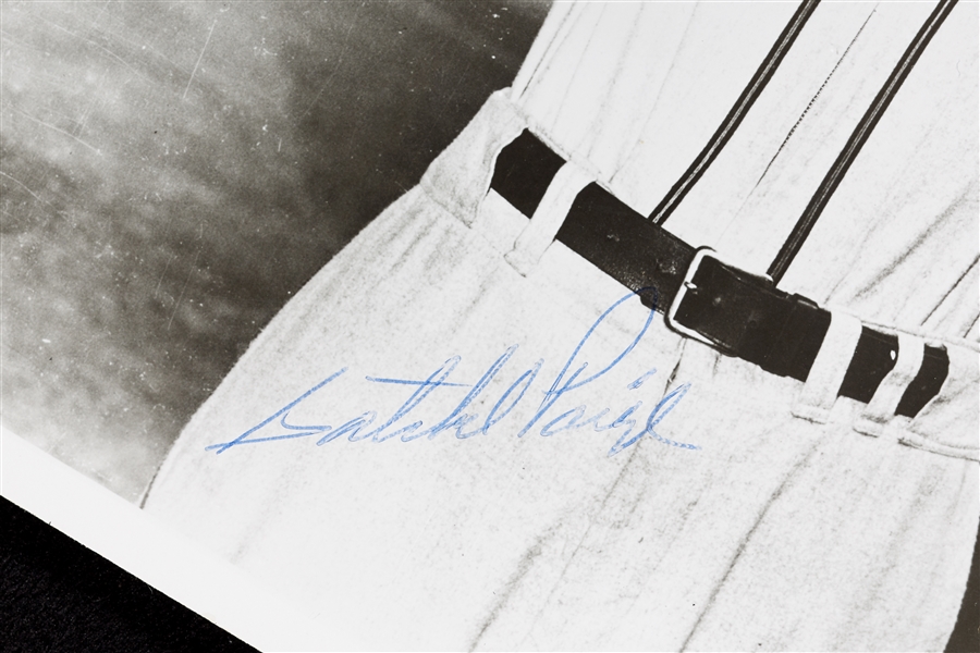 Satchel Paige Signed 8x10 Photo (BAS)