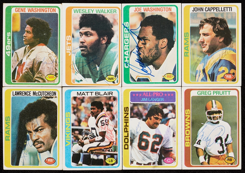 Signed 1978 Topps Football Group (101)