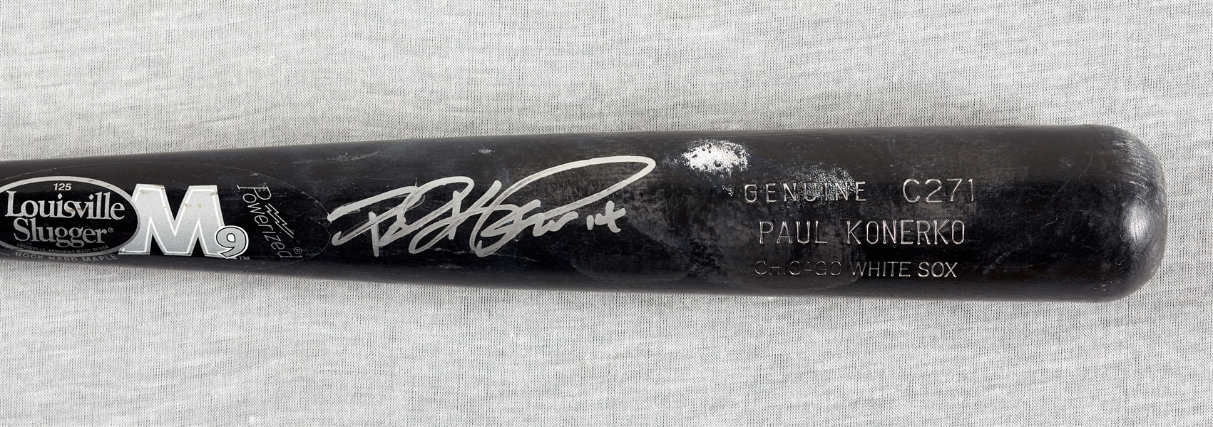 Paul Konerko Game-Used & Signed Louisville Slugger Bat (BAS)