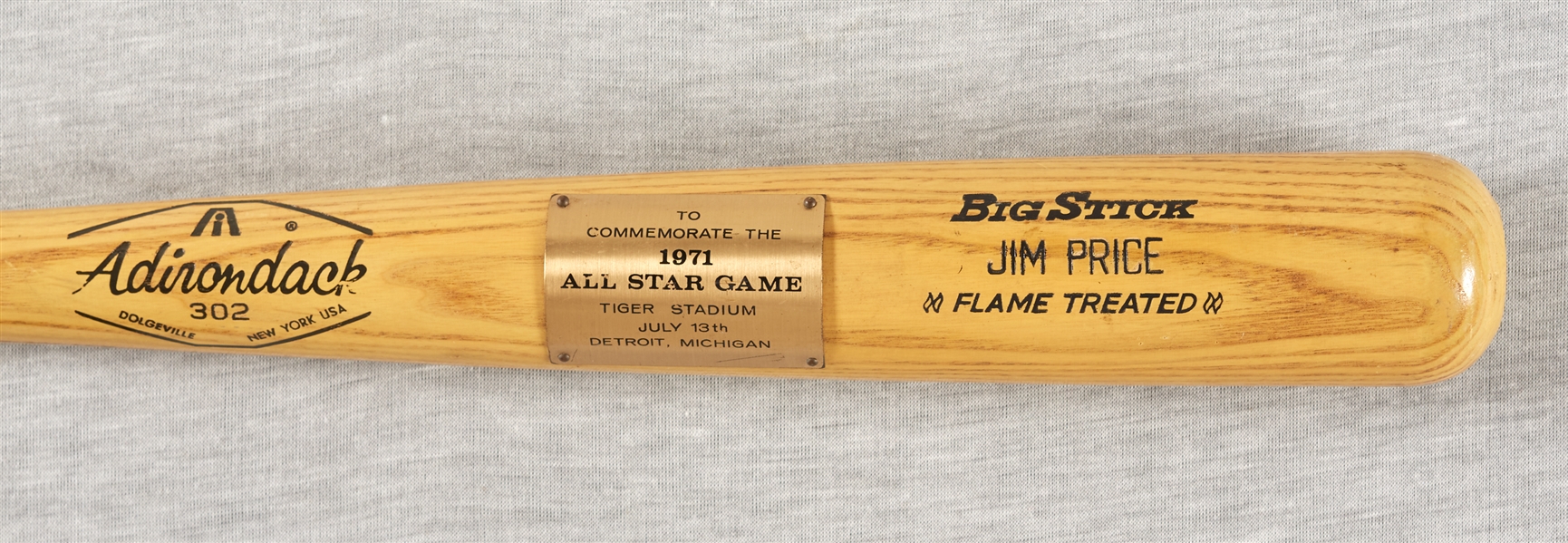 1971 All-Star Game Jim Price Commemorative Bat