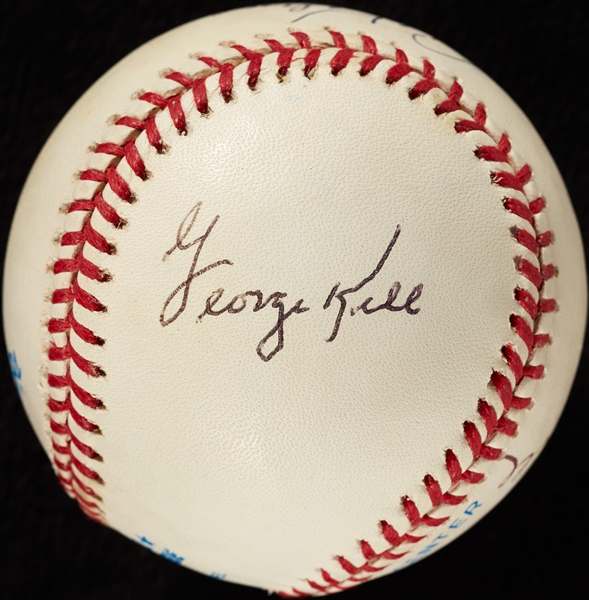 Detroit Tigers Hall of Fame Announcers Signed Baseball with Kaline, Kell, Harwell (BAS)