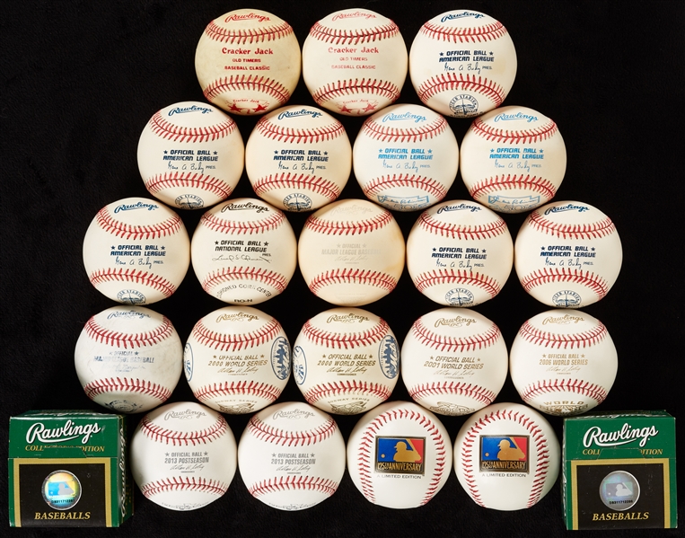 Unsigned Specialty Baseballs with ASG, WS (23)