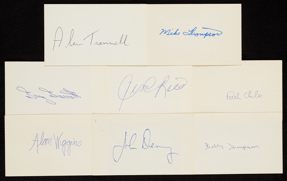 1970-1987 Signed Index Card Collection (1275)
