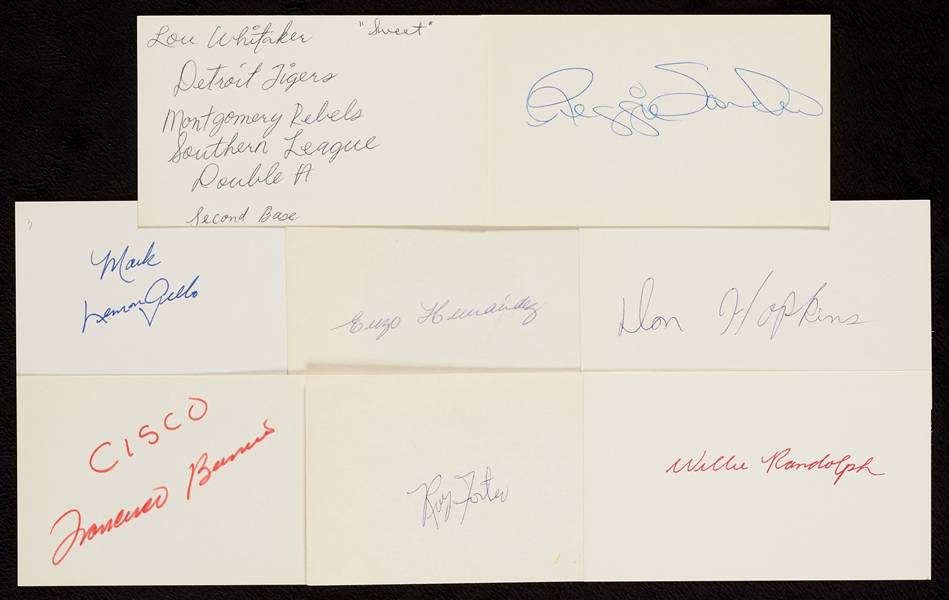 1970-1987 Signed Index Card Collection (1275)