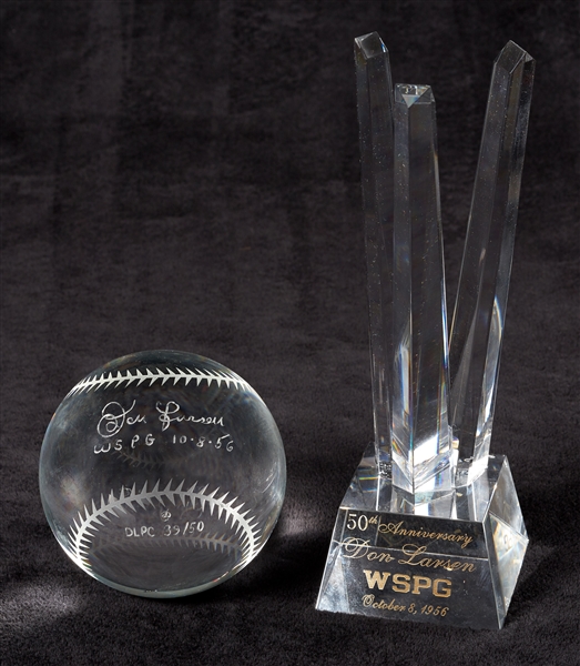 Stunning New York Yankees 1956 World Series Perfect Game Trophy (39/50)