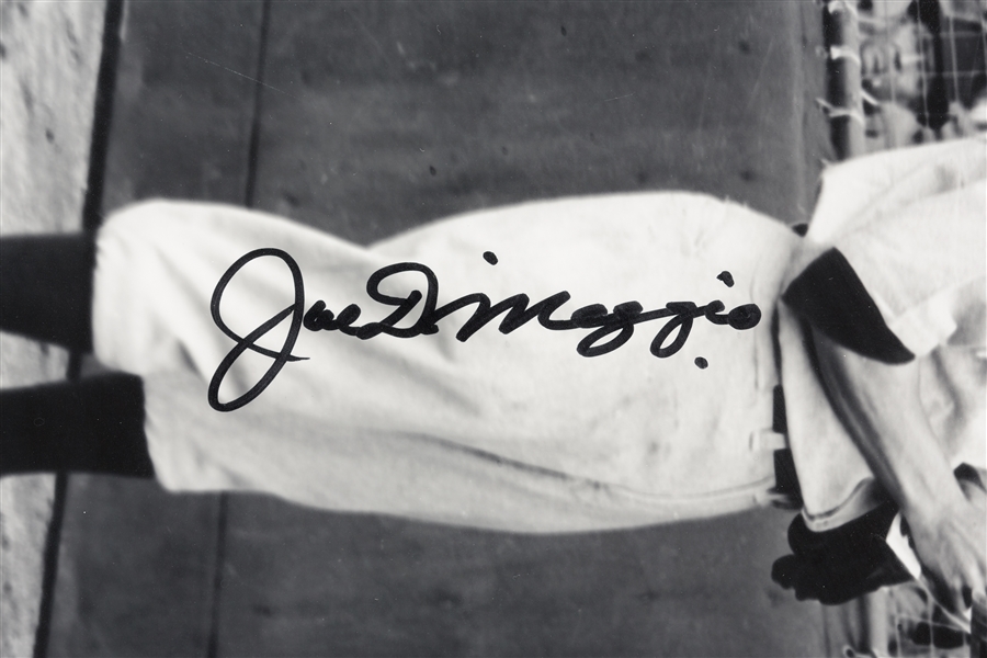 Joe DiMaggio Signed 16x20 Framed Photo (Graded BAS 10)
