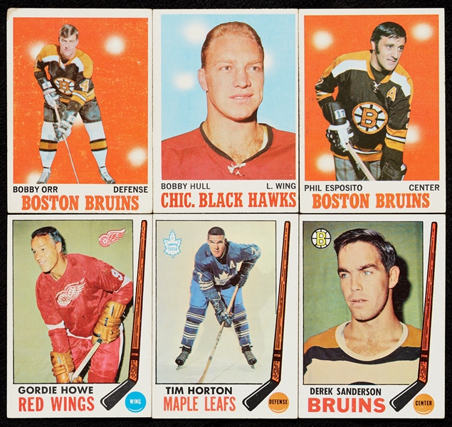 1969, 1970 and 1971 Topps Hockey Grouping, Three Dozen HOFers (190)