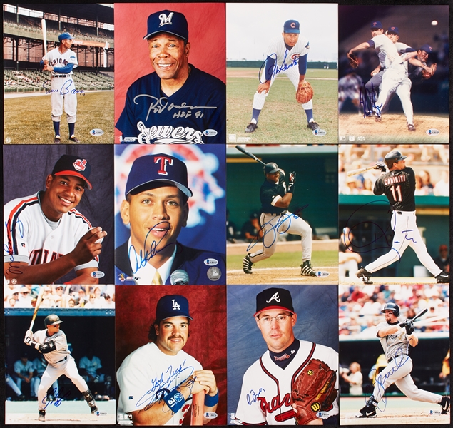 Signed Baseball 8x10 Photo Group (455)