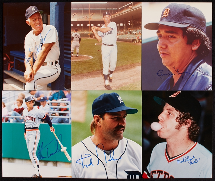 Signed Detroit Tigers 8x10 Color Photo Collection (91)