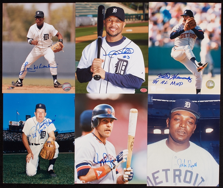 Signed Detroit Tigers 8x10 Color Photo Collection (91)