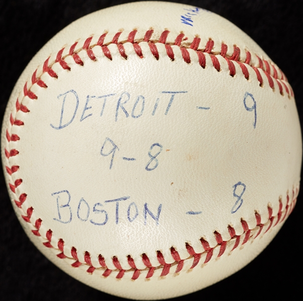 Mickey Lolich Career Win No. 26 Final Out Game-Used Baseball (5/1/1965) (BAS) (Lolich LOA)