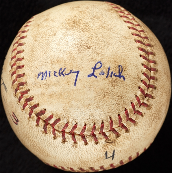 Mickey Lolich Career Win No. 70 Final Out Game-Used Baseball (6/8/1968) (BAS) (Lolich LOA)
