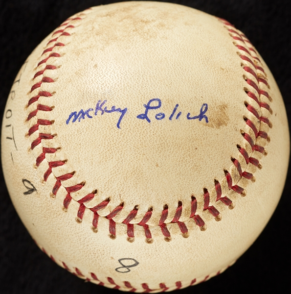 Mickey Lolich Career Win No. 91 Final Out Game-Used Baseball (6/21/1969) (BAS) (Lolich LOA)