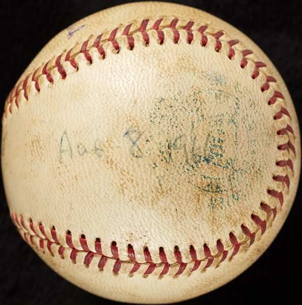 Mickey Lolich Career Save No. 7 Final Out Game-Used Baseball (8/8/1966) (BAS) (Lolich LOA)