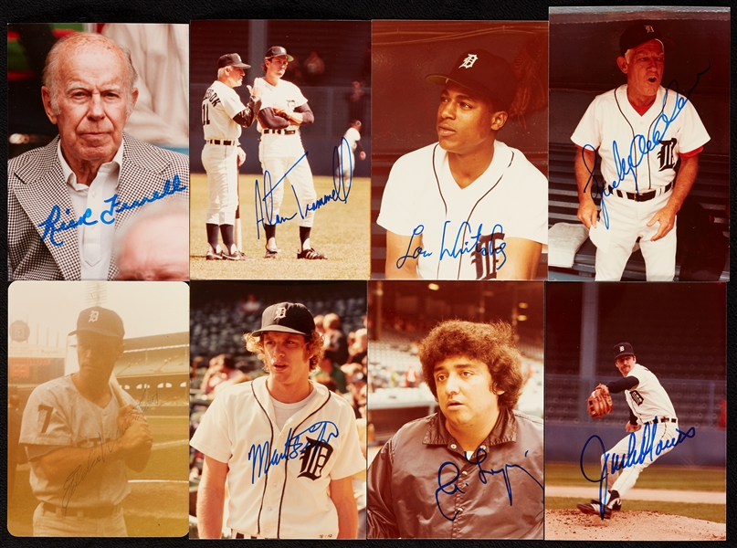 Detroit Tigers Signed Color Snap Shot Collection (240)